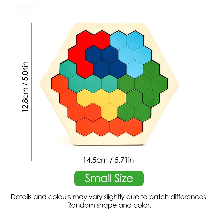 Colorful Montessori Wooden Tangram Puzzle β IQ Test Game for Kids 3+