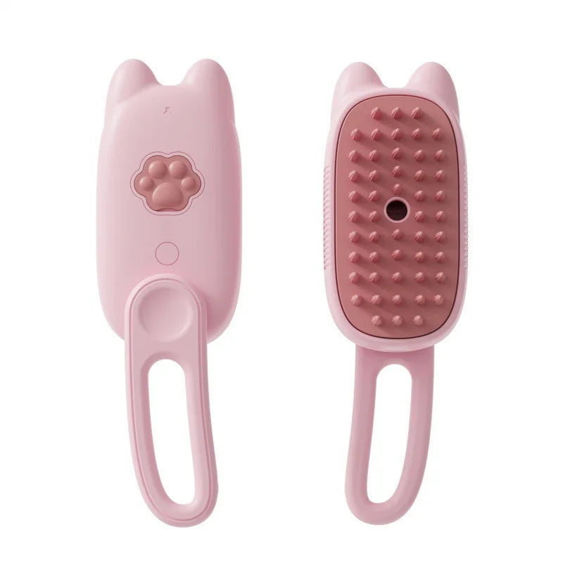 3-in-1 Pet Steam Grooming Brush – Electric Spray, Massage & Hair Removal Comb for Dogs & Cats