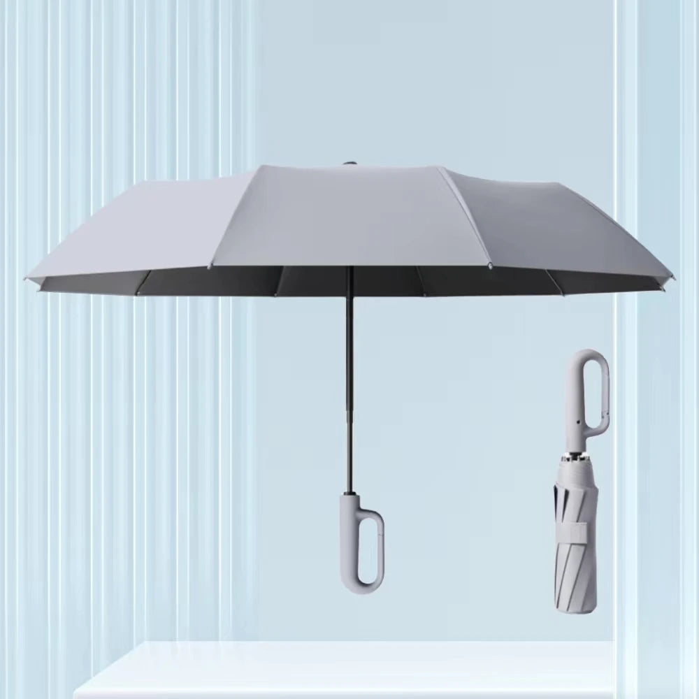 1 Handle Fully Automatic Folding Umbrella with Buckle, Easy to Carry Larger, Thicker and Sturdy. Suitable for Men and Women, Portable and Windproof, Double-Layer Windproof, Various Umbrella Bones, Snap or Rotating Handles, Various Colors to Choose From