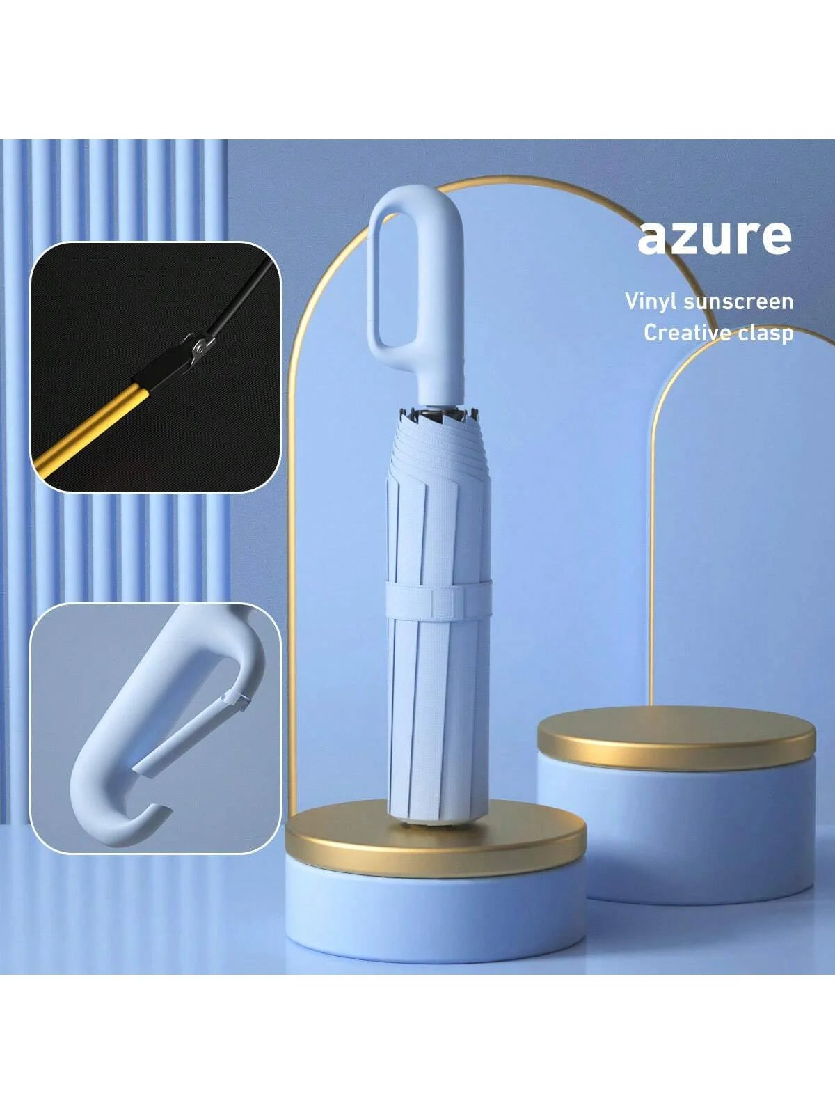 1 Handle Fully Automatic Folding Umbrella with Buckle, Easy to Carry Larger, Thicker and Sturdy. Suitable for Men and Women, Portable and Windproof, Double-Layer Windproof, Various Umbrella Bones, Snap or Rotating Handles, Various Colors to Choose From