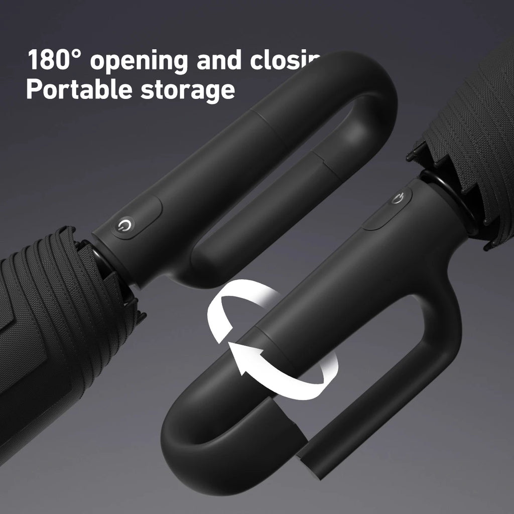 1 Handle Fully Automatic Folding Umbrella with Buckle, Easy to Carry Larger, Thicker and Sturdy. Suitable for Men and Women, Portable and Windproof, Double-Layer Windproof, Various Umbrella Bones, Snap or Rotating Handles, Various Colors to Choose From